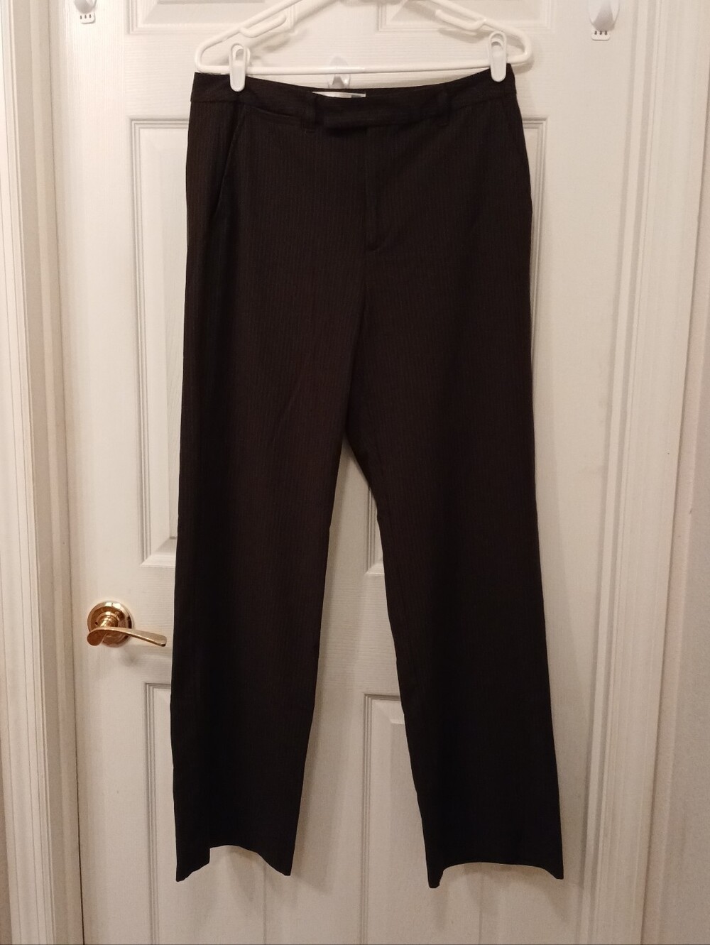 Vintage Old Navy Essential Stretch Wide Leg Dress Pants Women's Size 12 Brown